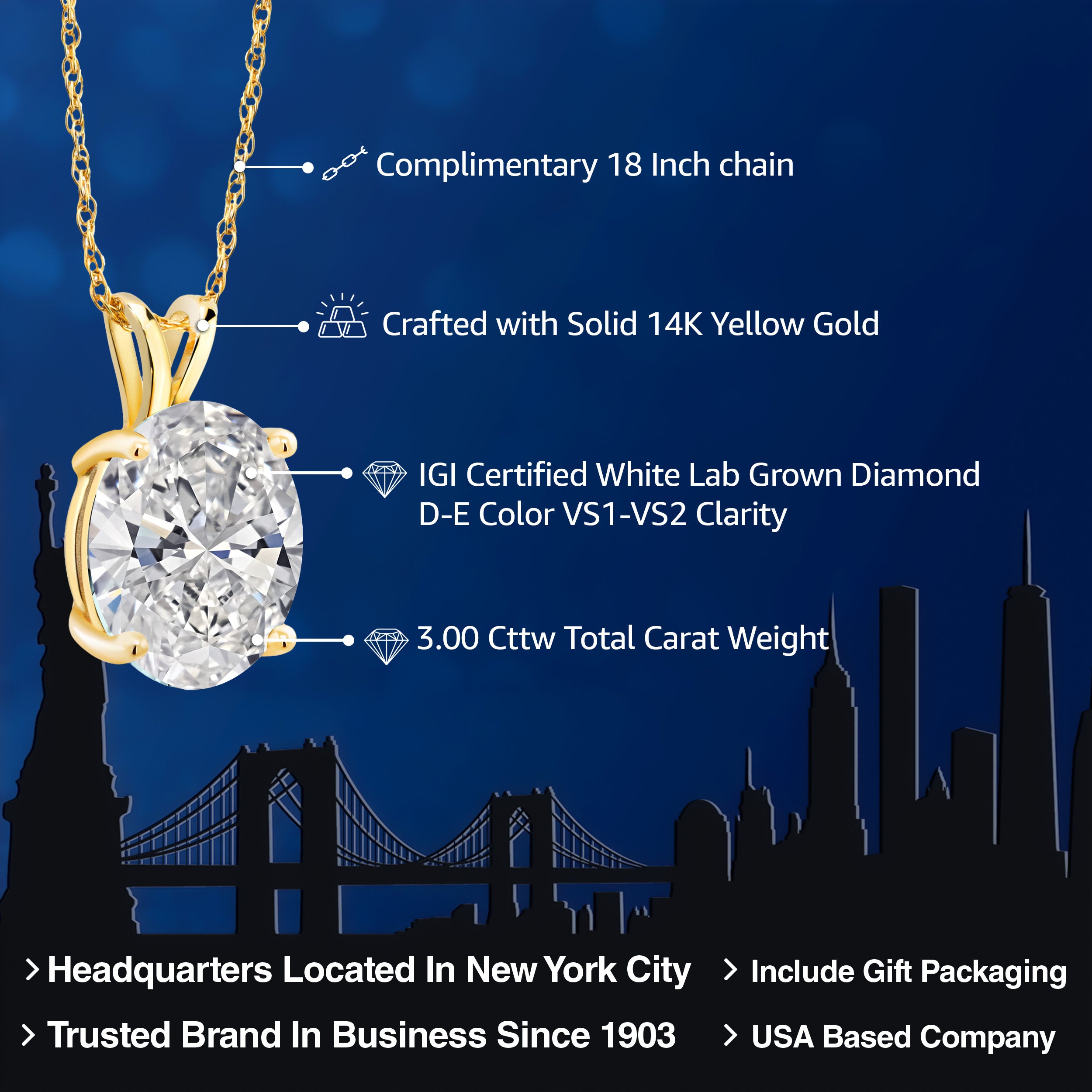Pendant in 14K Yellow Gold