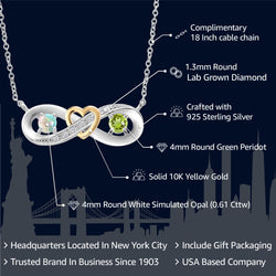 Necklace in 925 Sterling Silver and 10K Yellow Gold