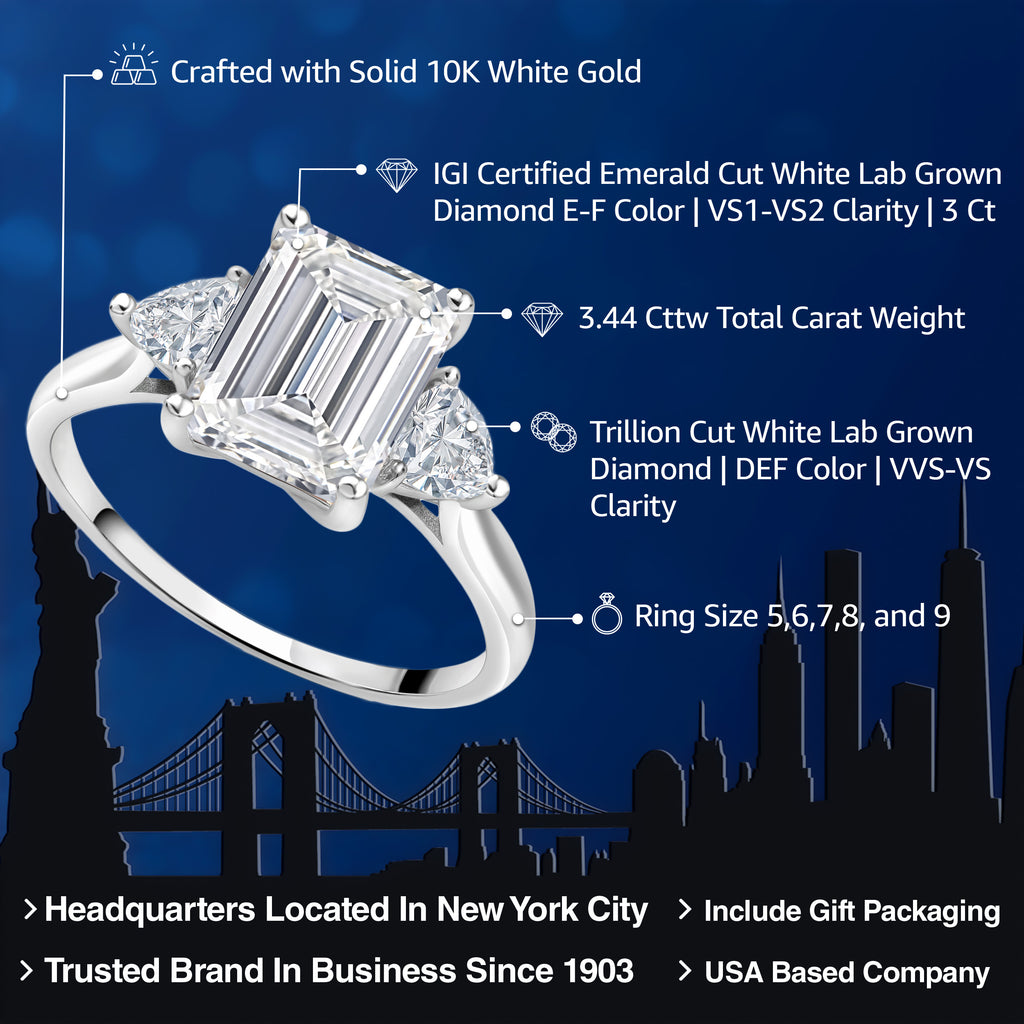 Ring in 10K White Gold
