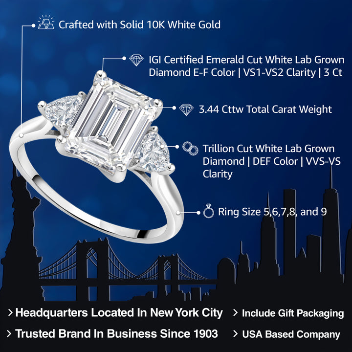Ring in 10K White Gold