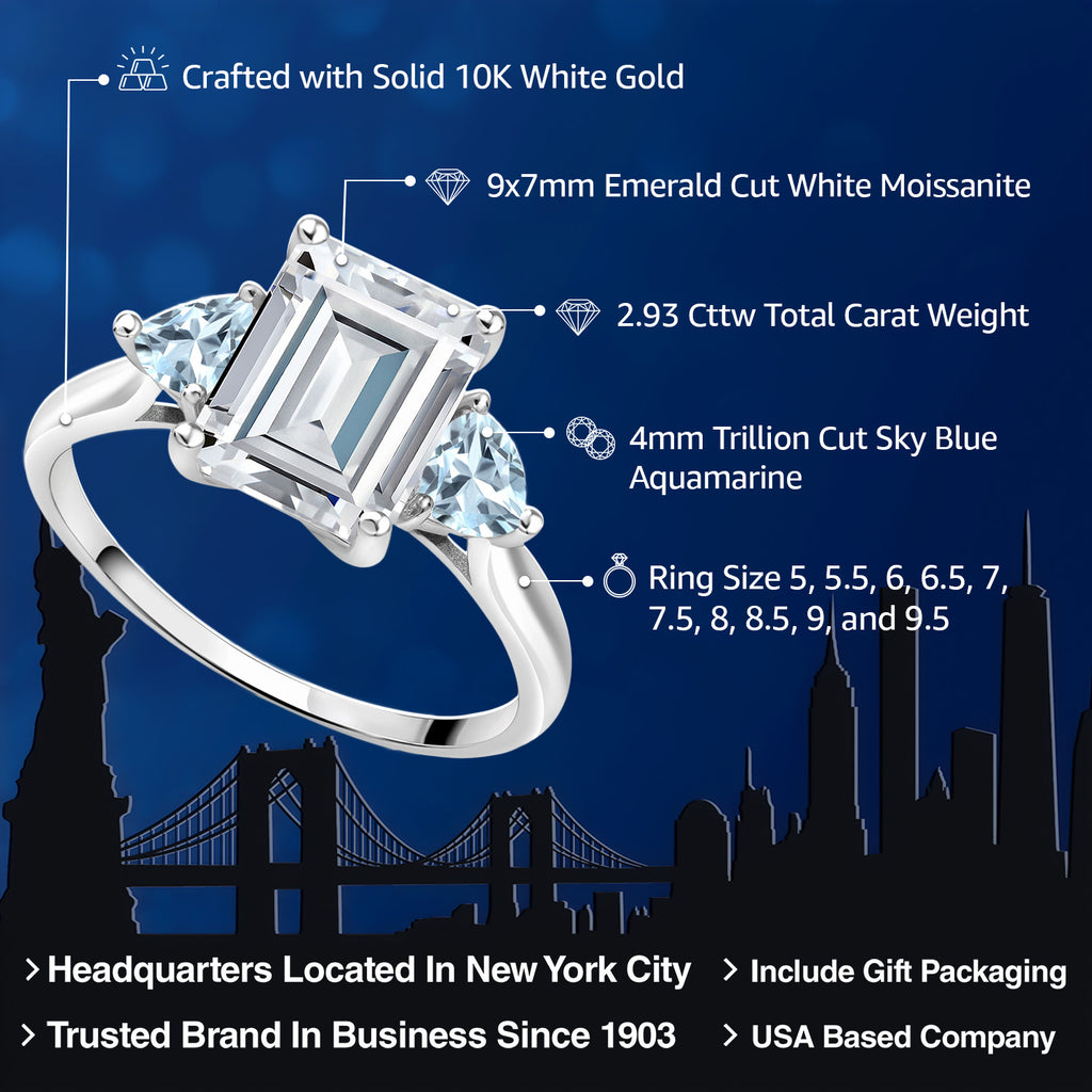 Ring in 10K White Gold