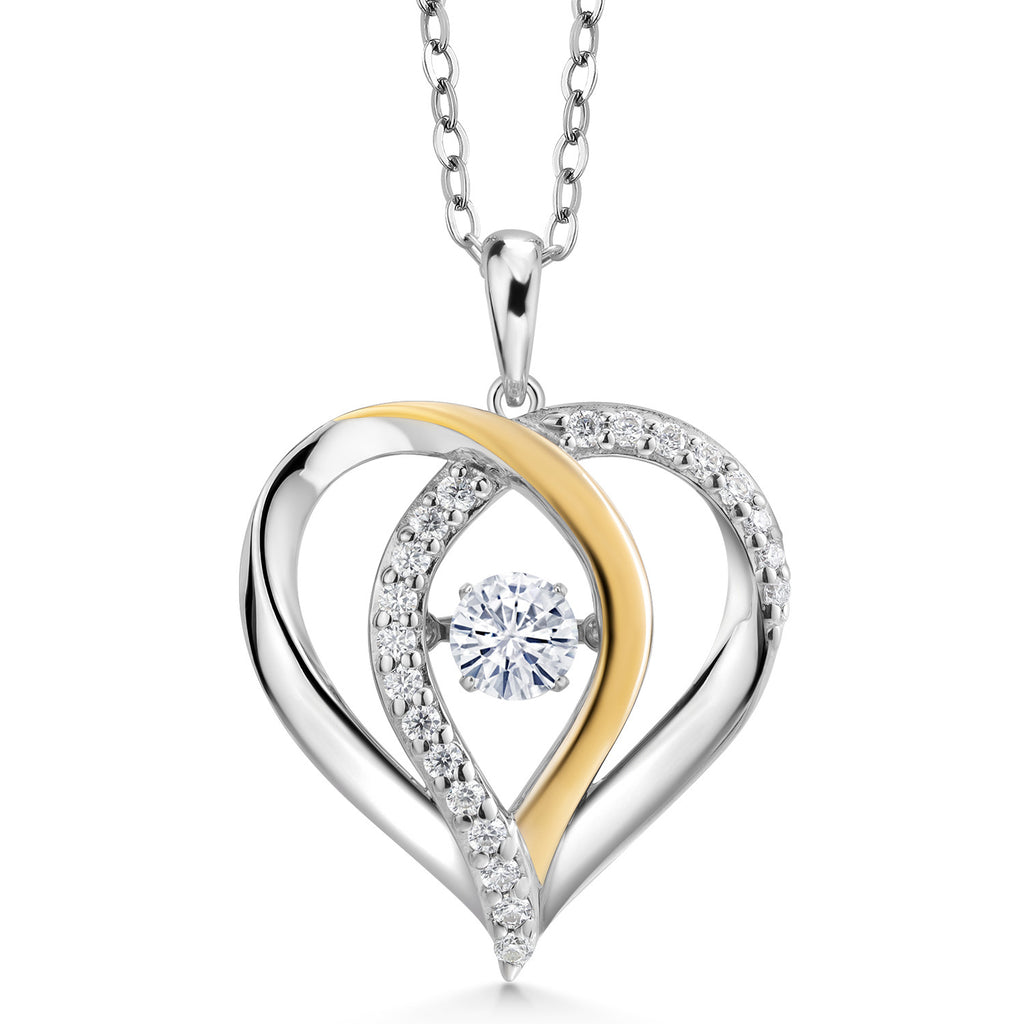 Pendant in 925 Sterling Silver and 10K Yellow Gold