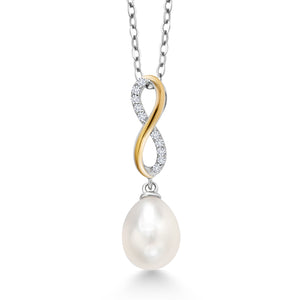 Pendant in 925 Sterling Silver and 10K Yellow Gold