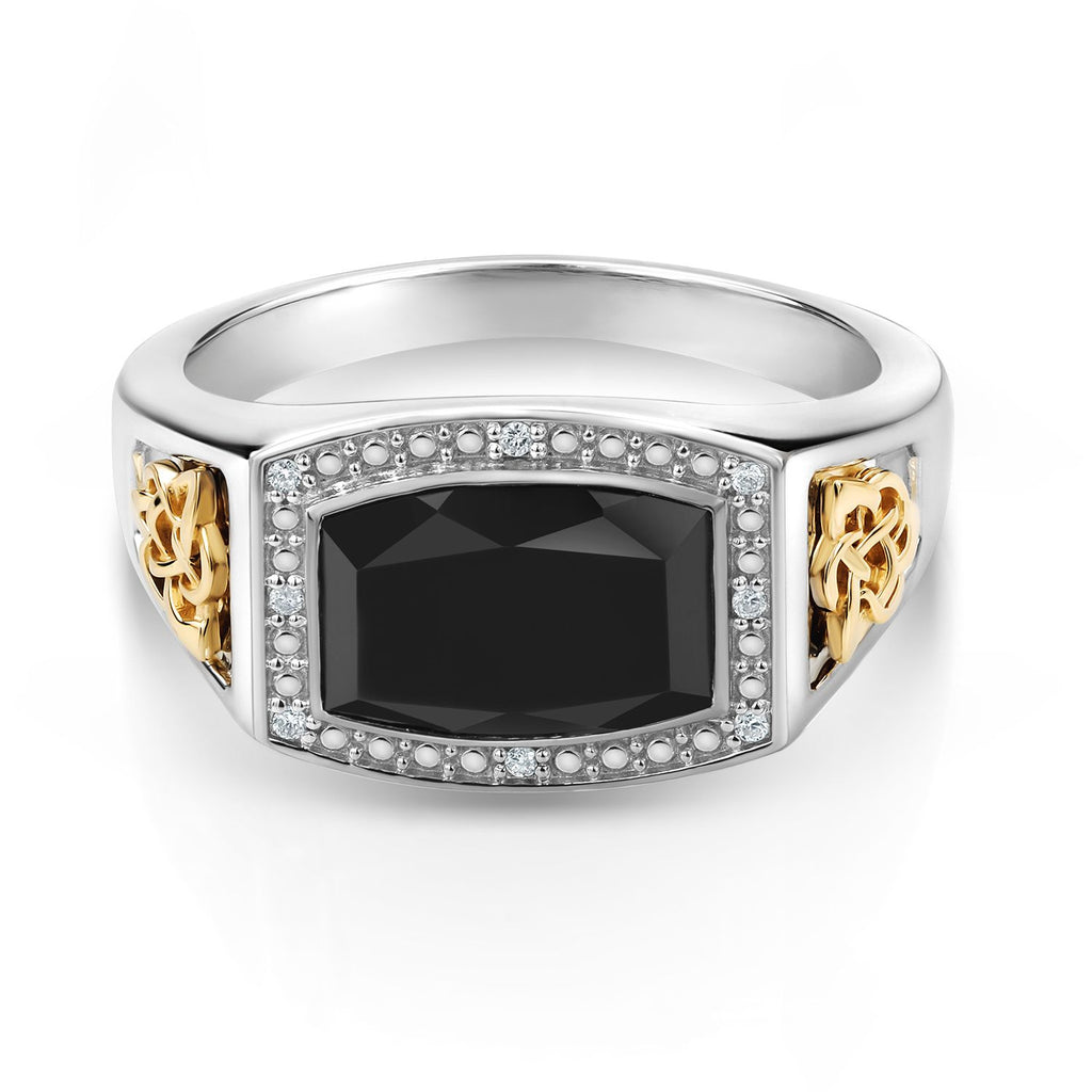 7_Ring in 925 Sterling Silver and 10K Yellow Gold