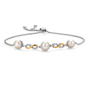 Bracelet in 925 Sterling Silver and 10K Yellow Gold