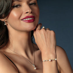 Bracelet in 925 Sterling Silver and 10K Yellow Gold