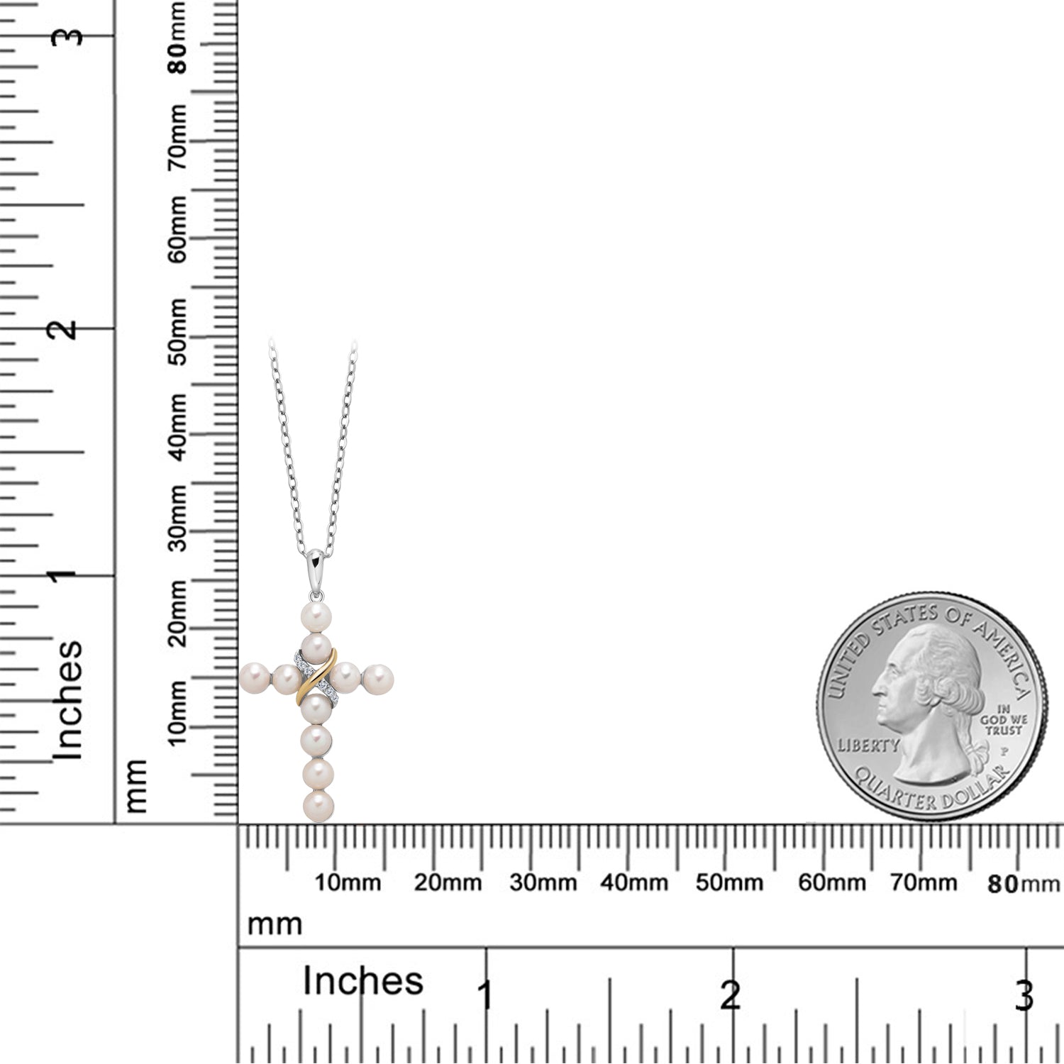 Pendant in 925 Sterling Silver and 10K Yellow Gold