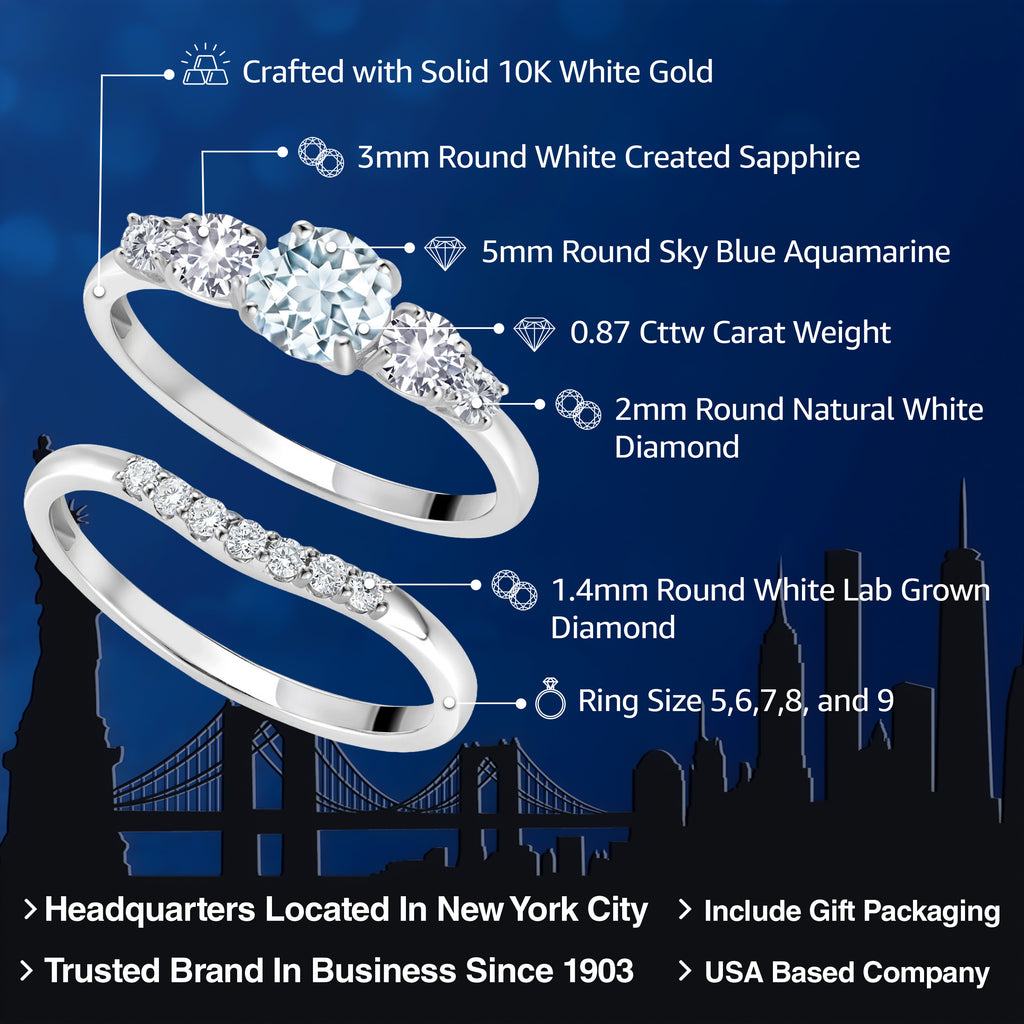 Ring in 10K White Gold