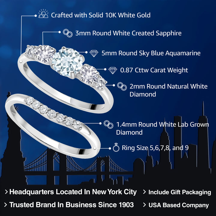 Ring in 10K White Gold