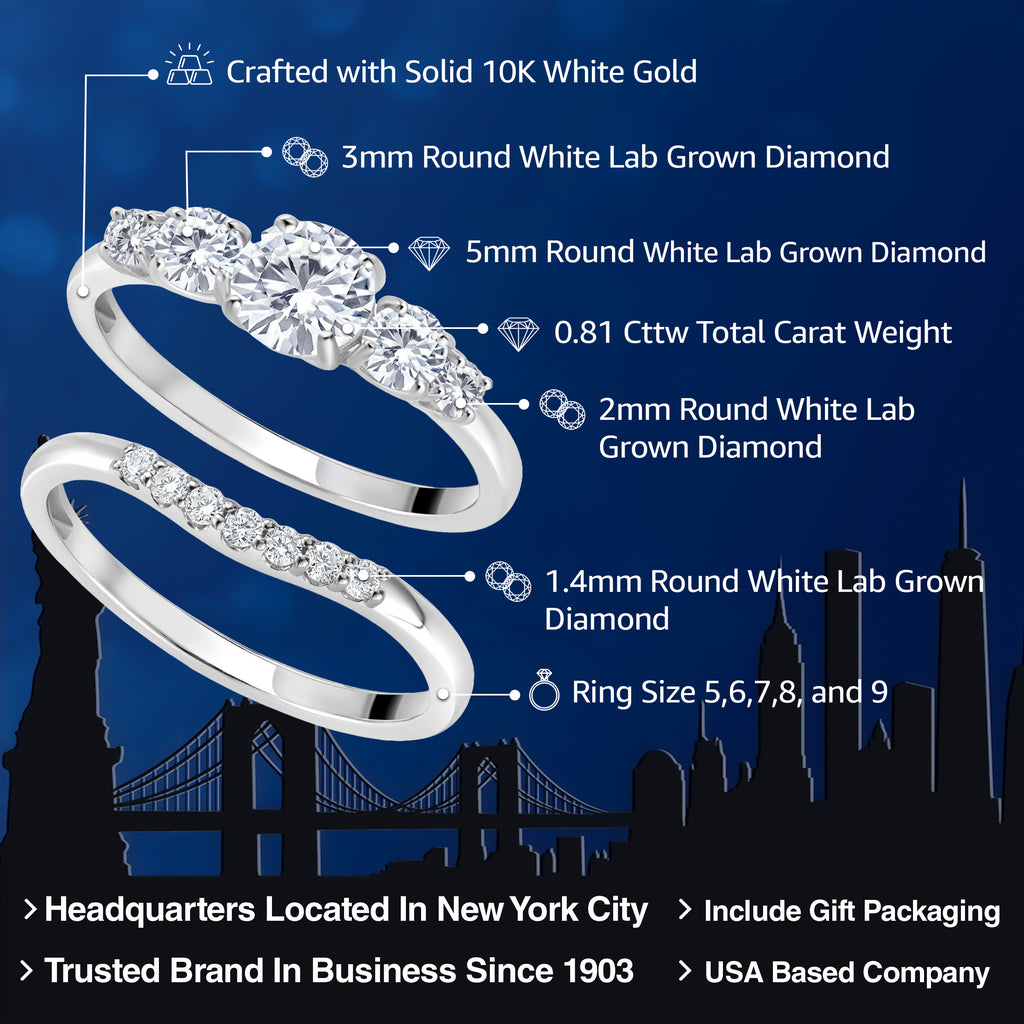 Ring in 10K White Gold