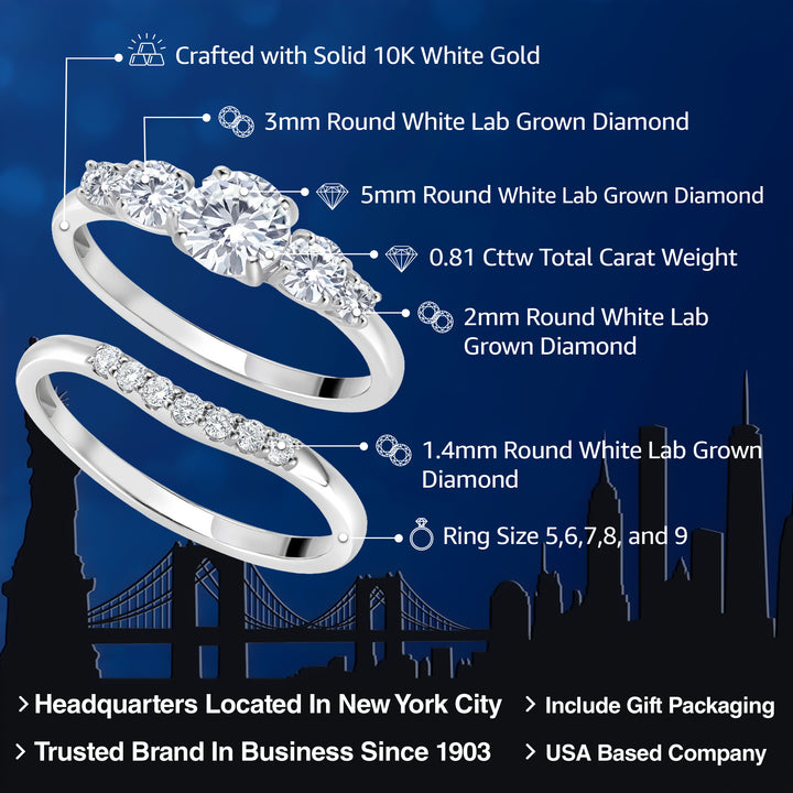 Ring in 10K White Gold