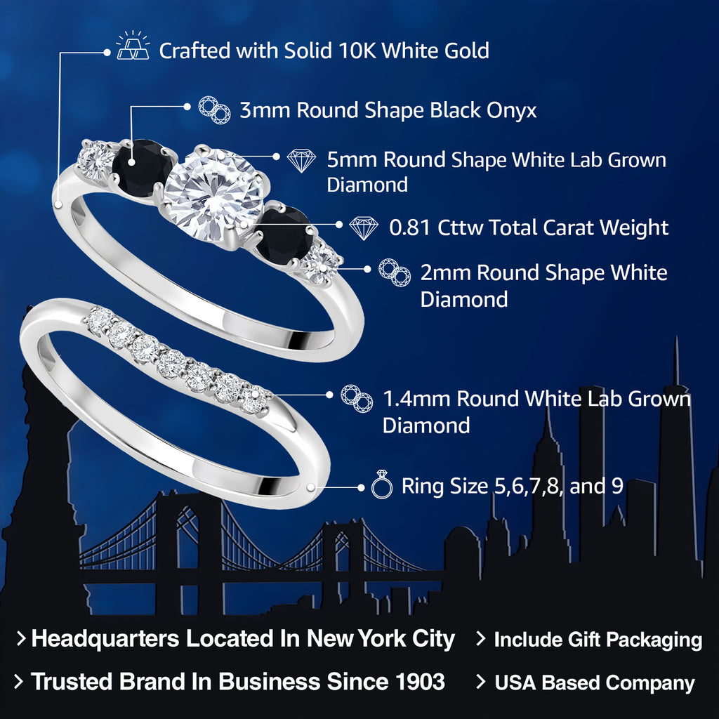 Ring in 10K White Gold