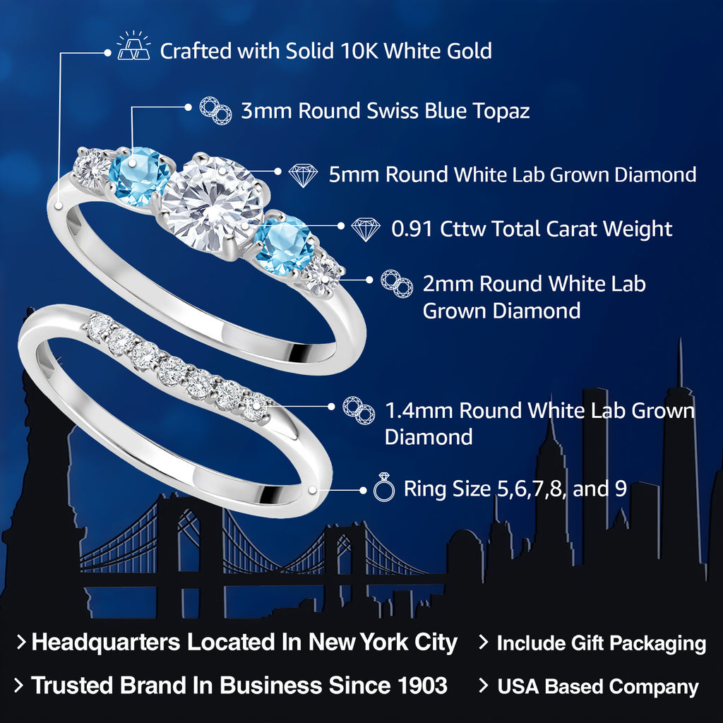 Ring in 10K White Gold