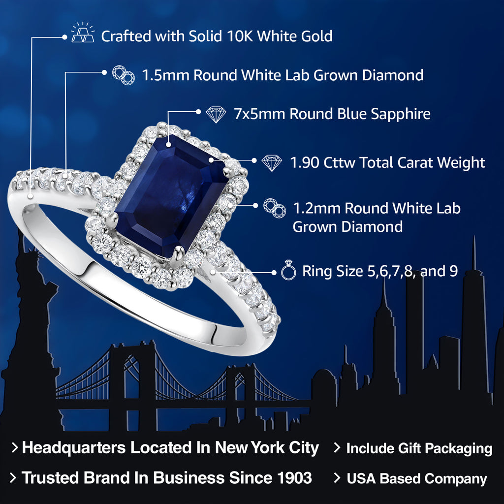Ring in 10K White Gold
