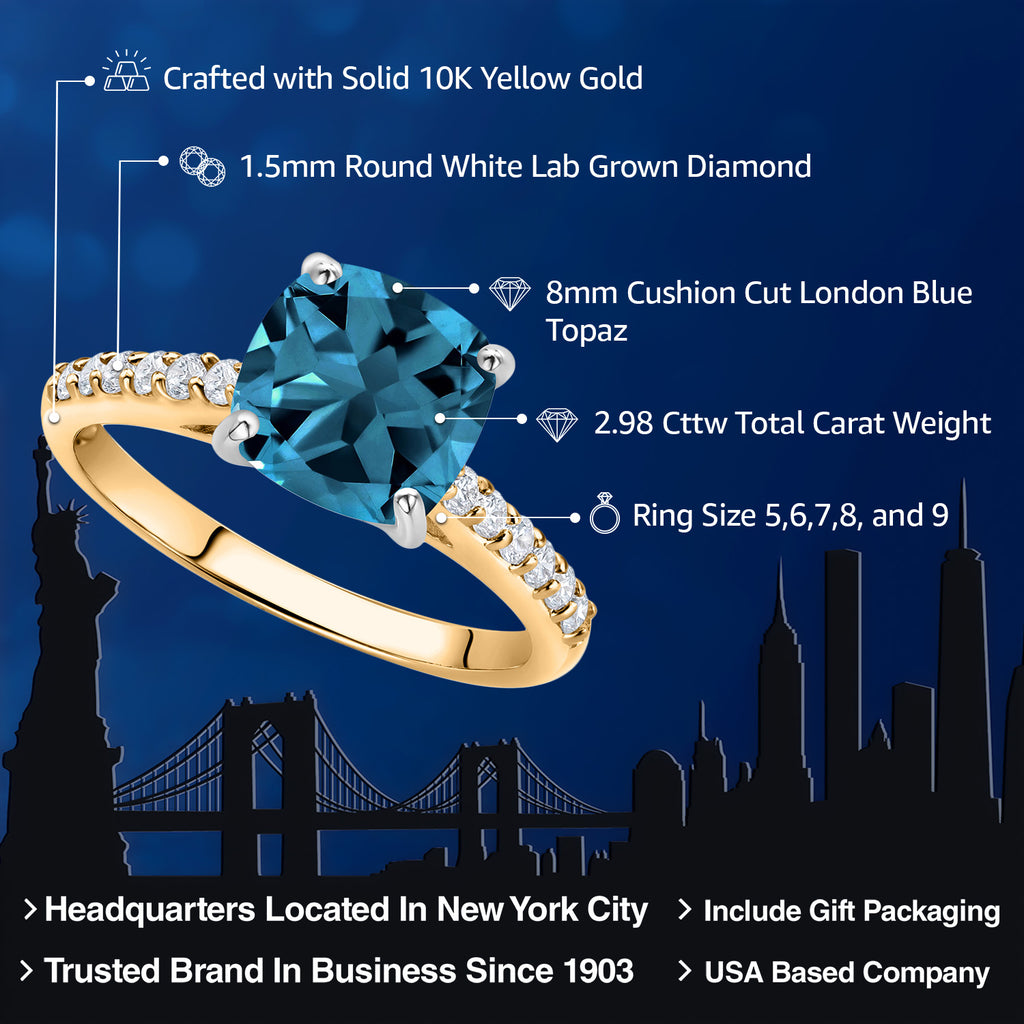 Ring in 10K Two Tone Gold