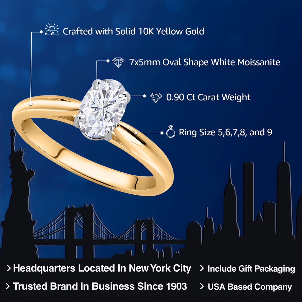 Ring in 10K Two Tone Gold