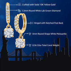 Earrings in 10K Yellow Gold