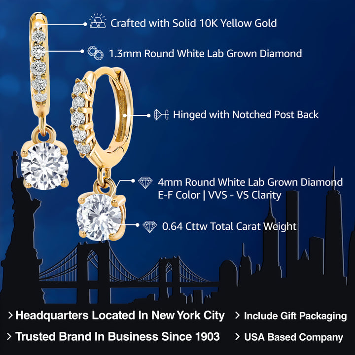 Earrings in 10K Yellow Gold