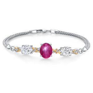 7 Inches_Bracelet in 925 Sterling Silver and 10K Yellow Gold