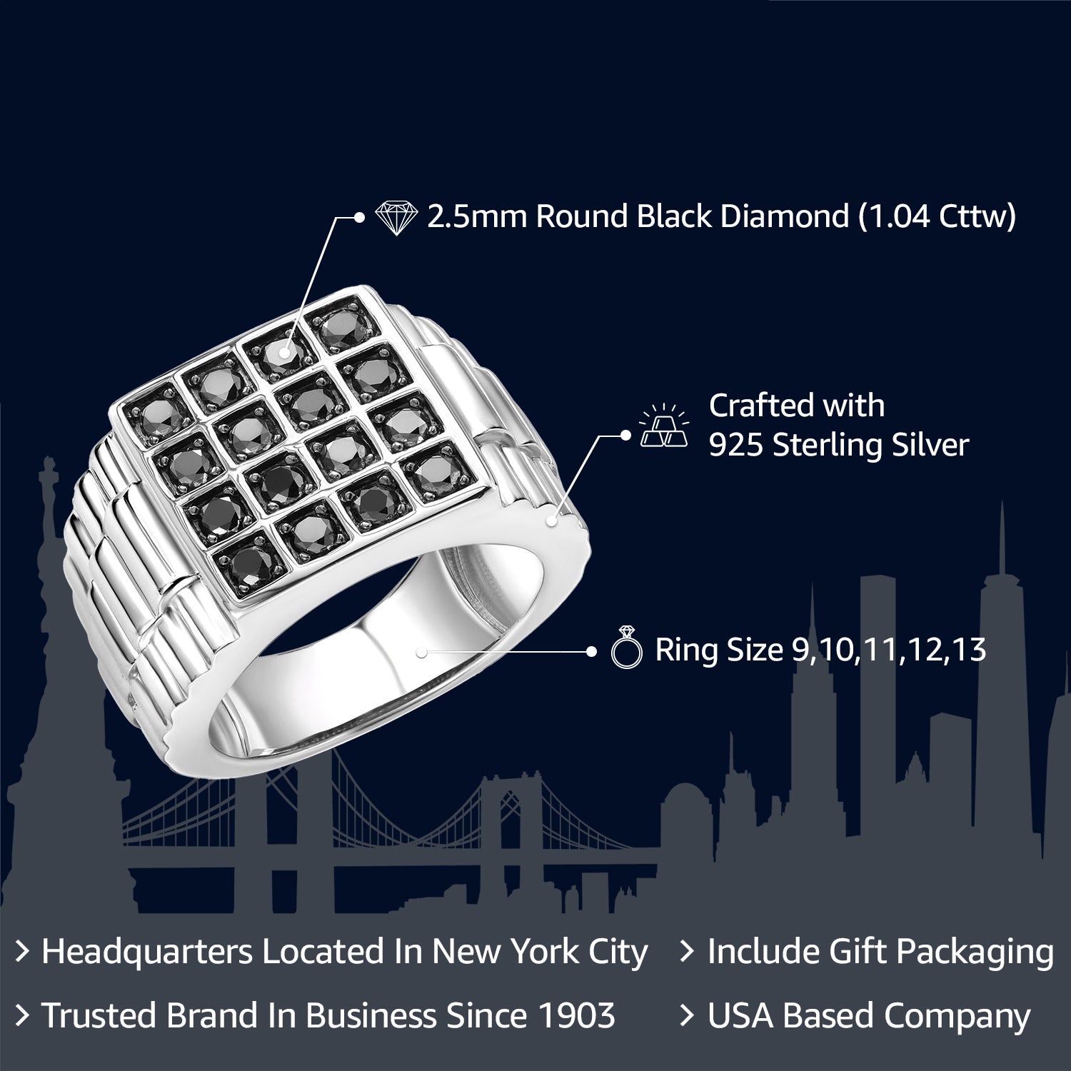 Ring in 925 Sterling Silver