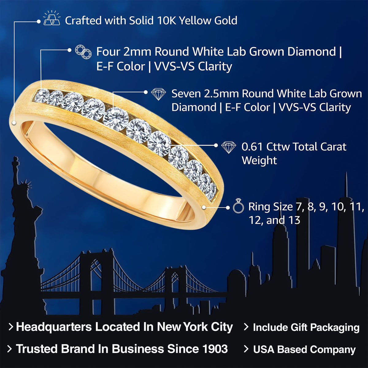 Ring in 10K Yellow Gold