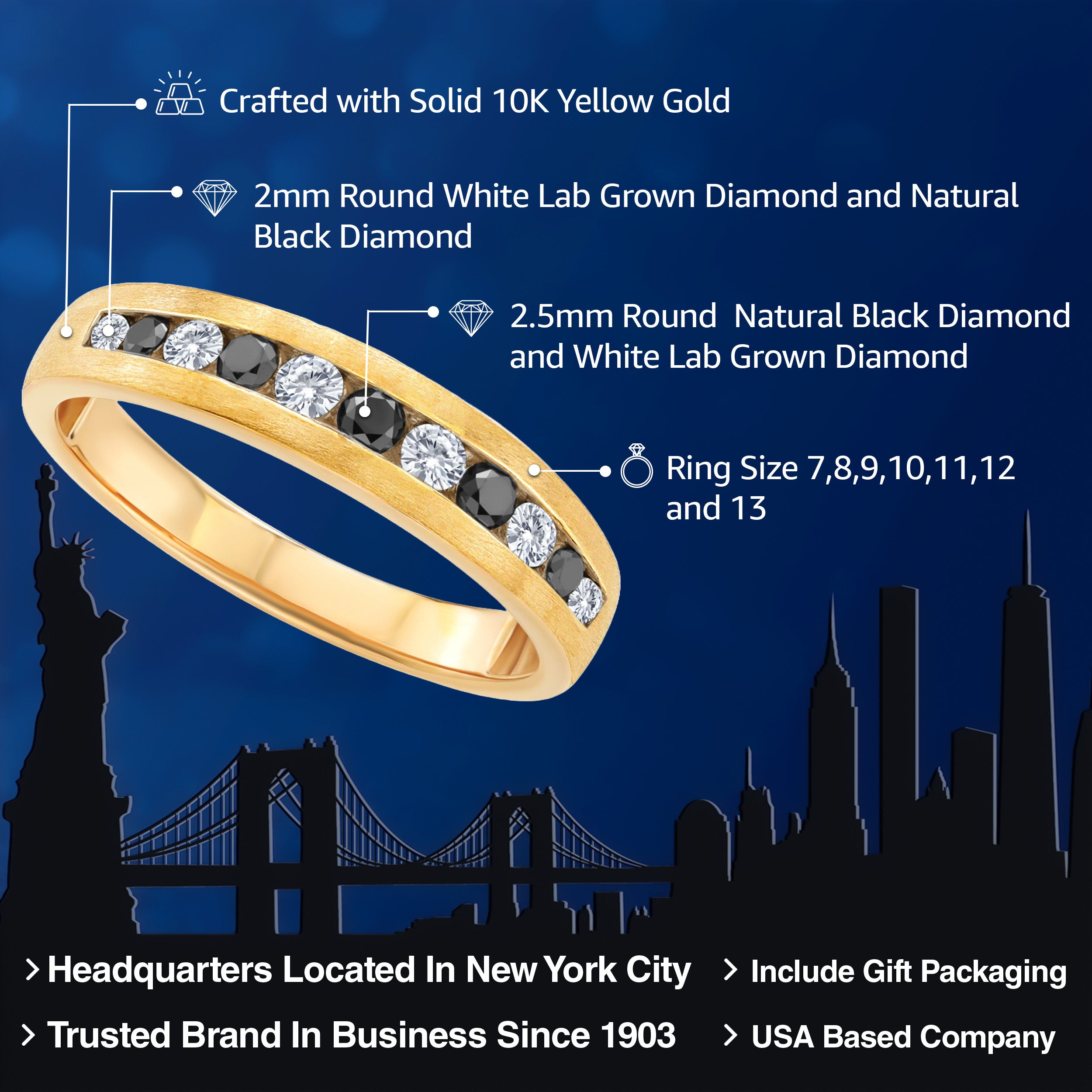Ring in 10K Yellow Gold