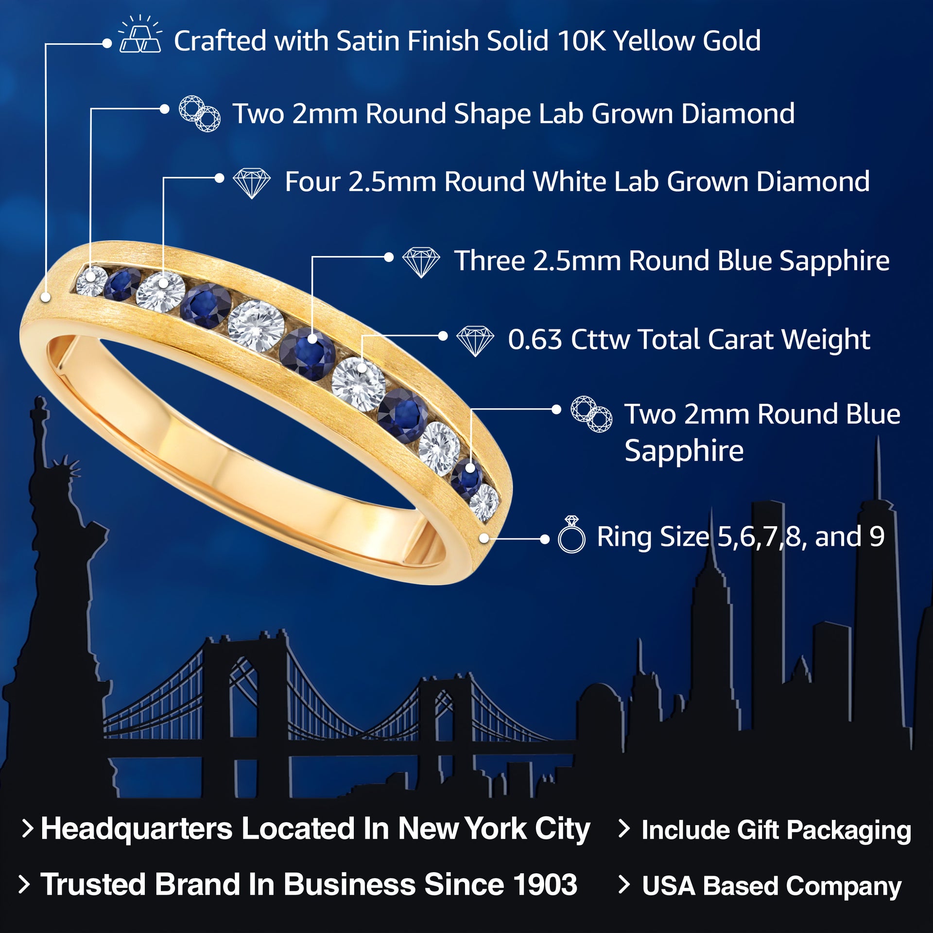 Ring in 10K Yellow Gold
