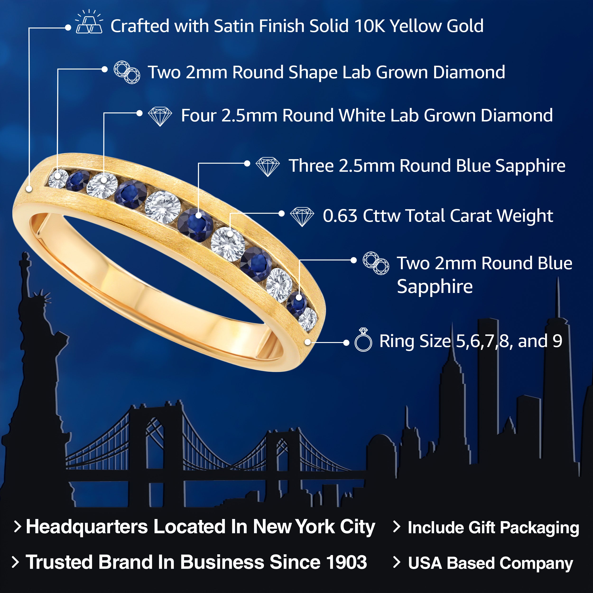Ring in 10K Yellow Gold