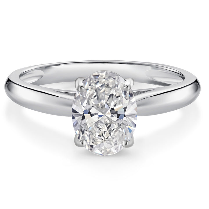 White Lab Grown Diamond - April_5_Ring in 10K White Gold
