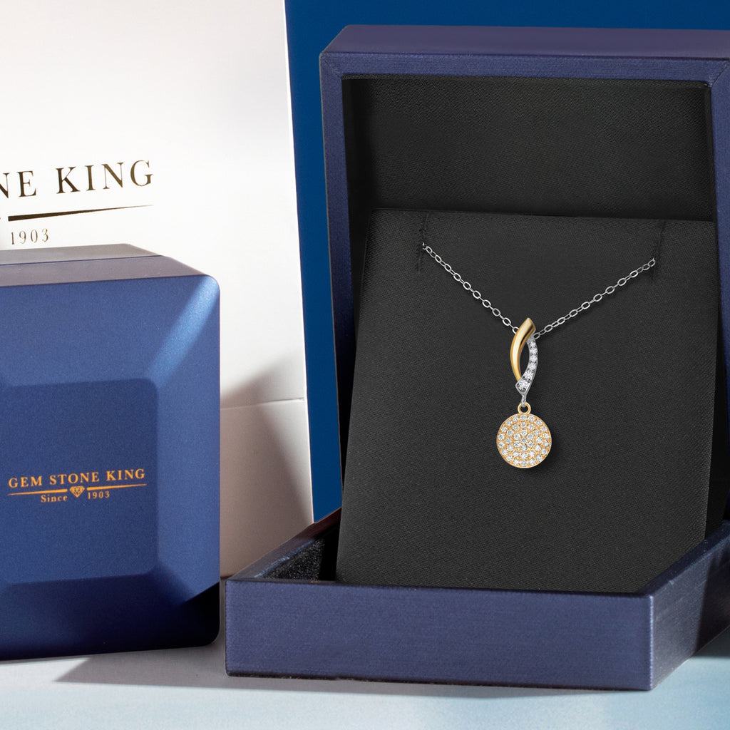 Pendant in 925 Sterling Silver and 10K Yellow Gold