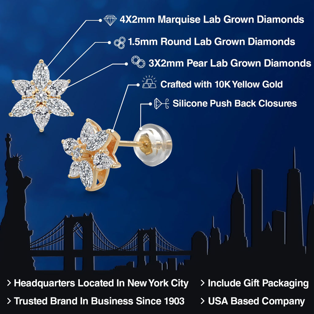 Earrings in 10K Yellow Gold
