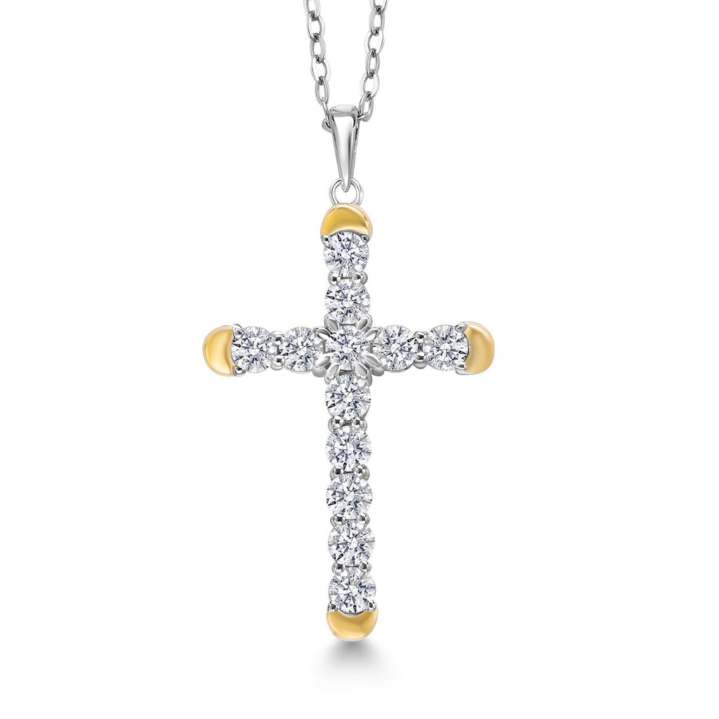 Pendant in 925 Sterling Silver and 10K Yellow Gold