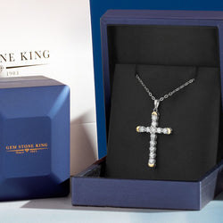 Pendant in 925 Sterling Silver and 10K Yellow Gold