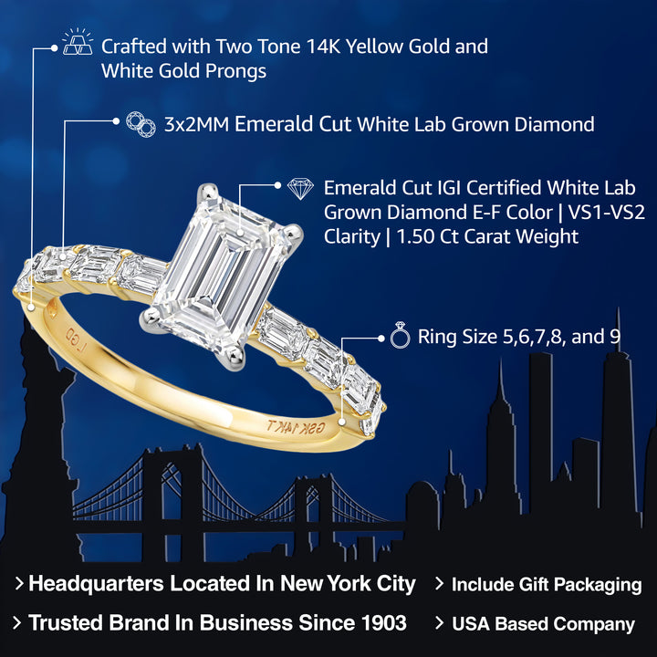 Ring in 14K Two Tone Gold