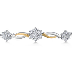 Bracelet in 925 Sterling Silver and 10K Yellow Gold