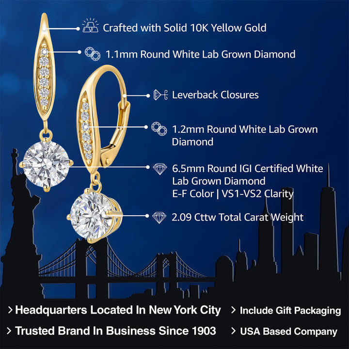 Earrings in 10K Yellow Gold