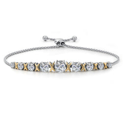 Bracelet in 925 Sterling Silver and 10K Yellow Gold