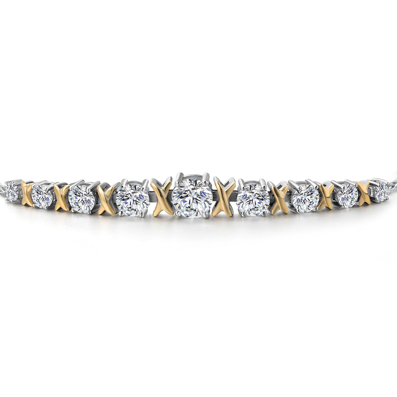 Bracelet in 925 Sterling Silver and 10K Yellow Gold