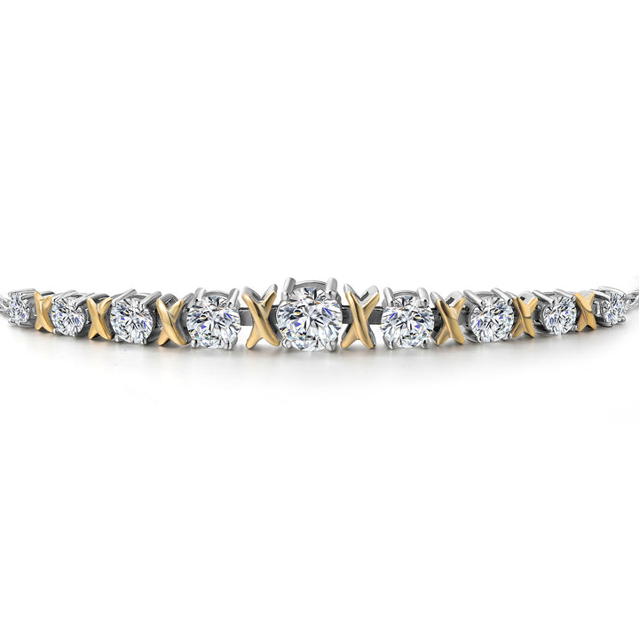 Bracelet in 925 Sterling Silver and 10K Yellow Gold