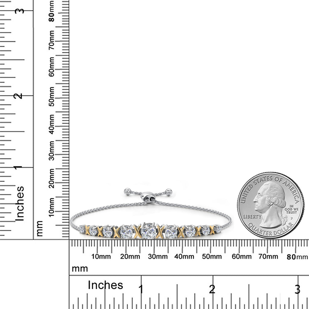 Bracelet in 925 Sterling Silver and 10K Yellow Gold