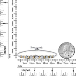 Bracelet in 925 Sterling Silver and 10K Yellow Gold