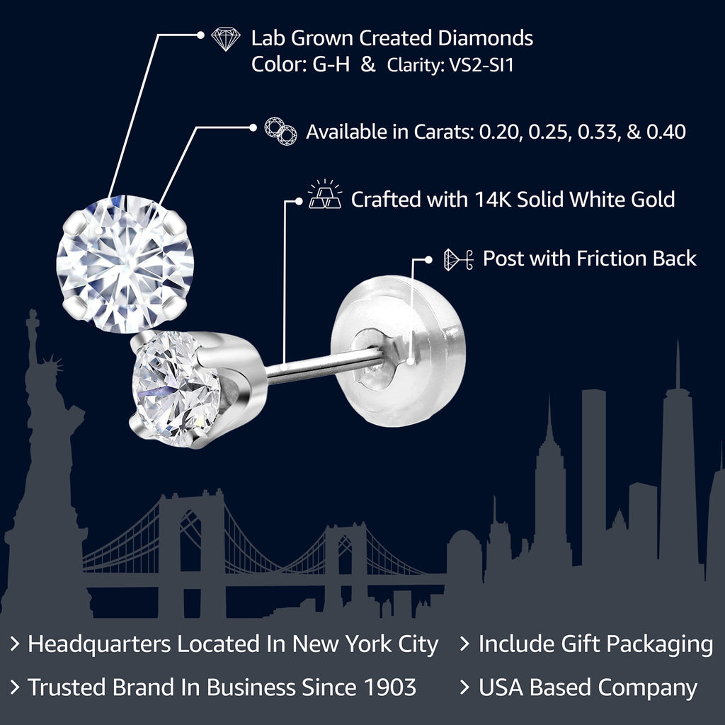 14K White Gold_Earrings in 14K White Gold
