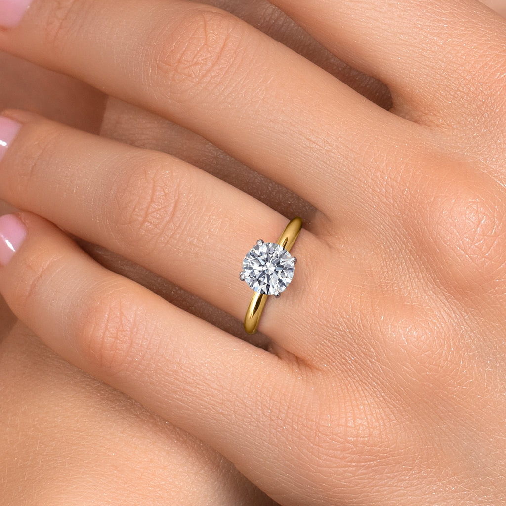Lab Grown Diamond_9_Ring in 14K Two Tone Gold