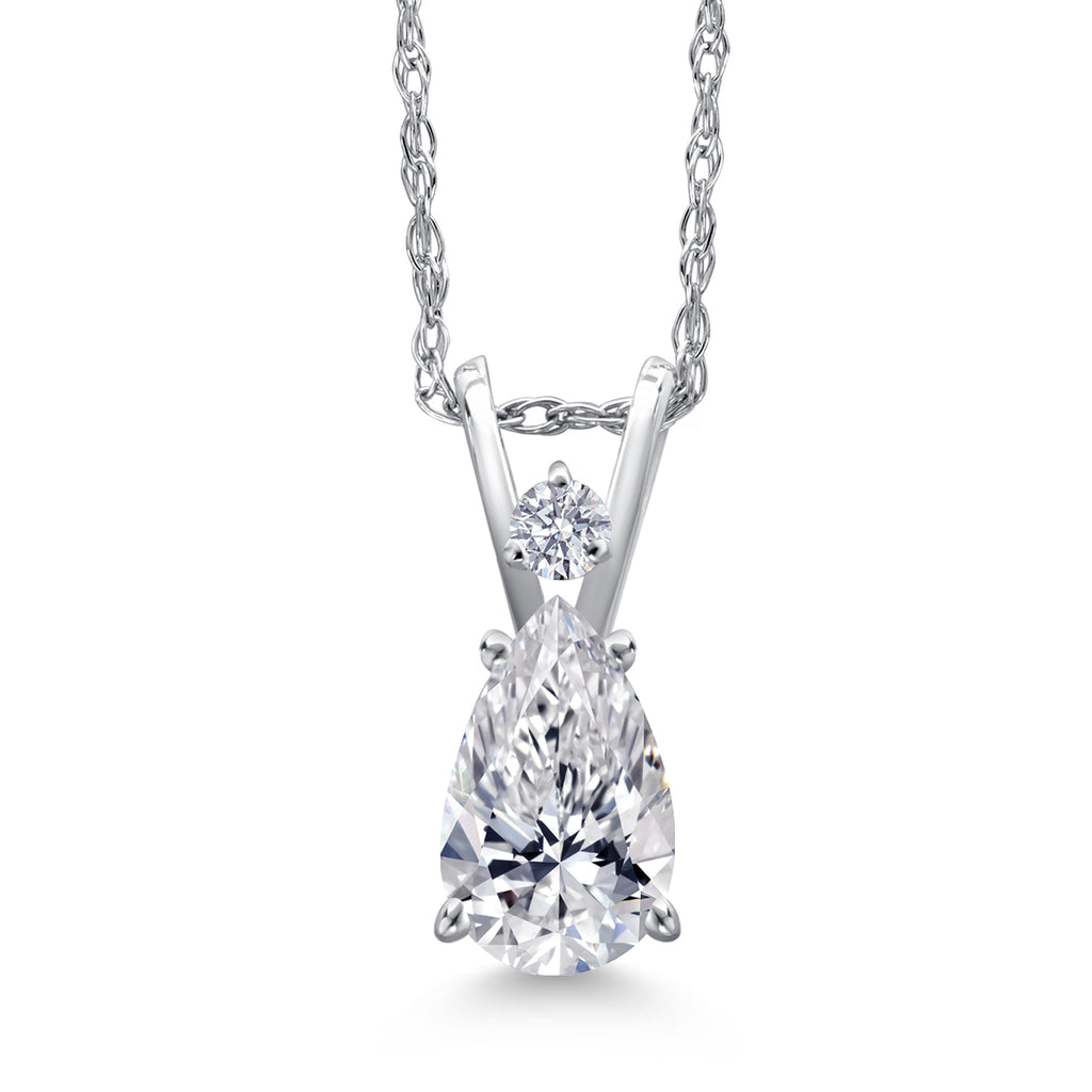 0.70 Carat - IGI Certified_White Gold_Pendant in 14K White Gold