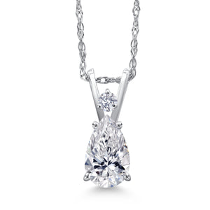 0.70 Carat - IGI Certified_White Gold_Pendant in 14K White Gold