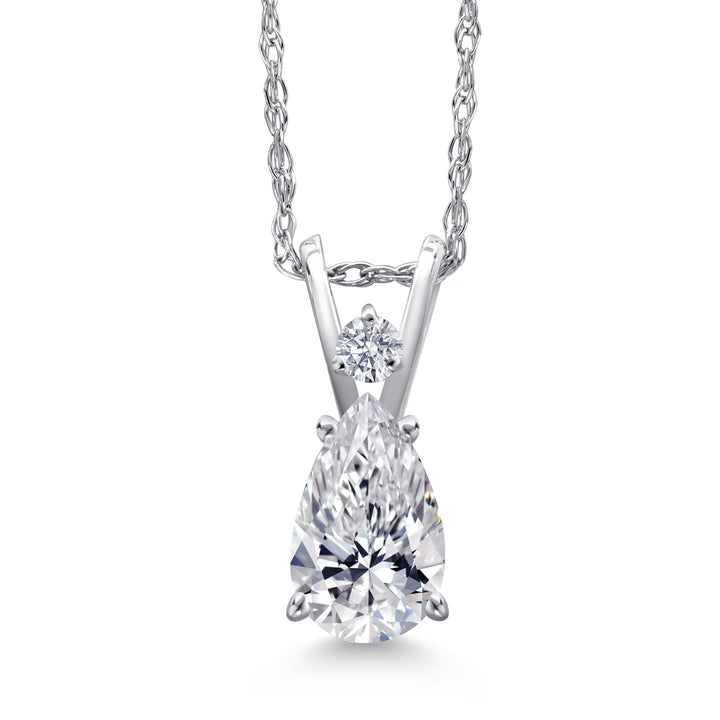 0.70 Carat_White Gold_Pendant in 14K White Gold