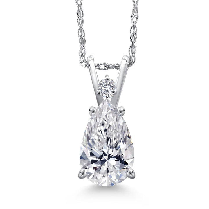 2.00 Carat_White Gold_Pendant in 14K White Gold