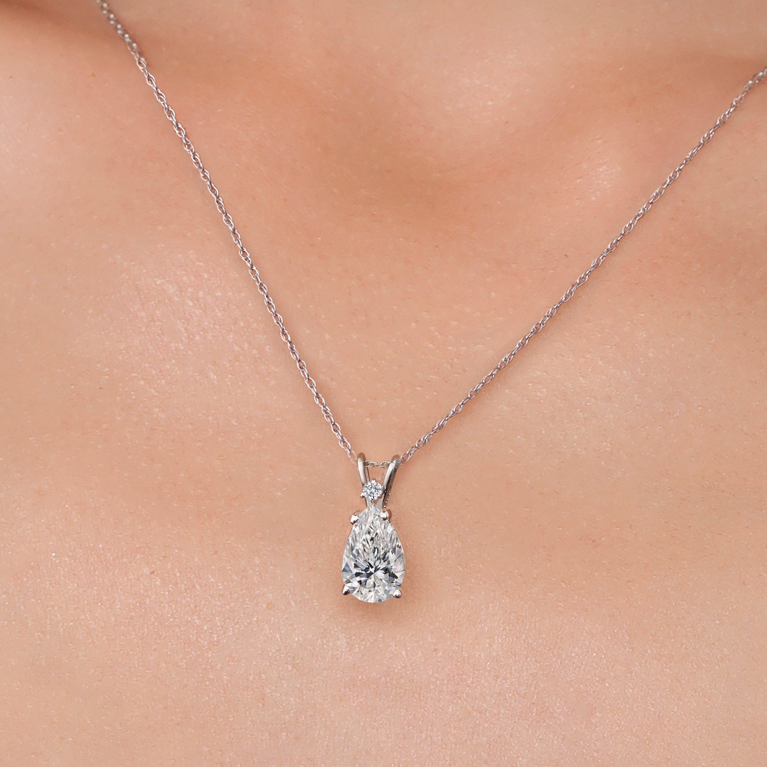 3.00 Carat_E-F_Pendant in 14K White Gold