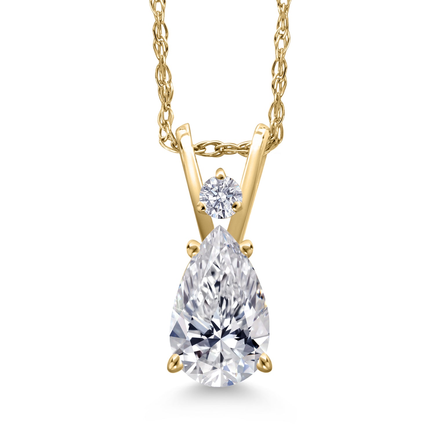 0.70 Carat_Yellow Gold_Pendant in 14K Yellow Gold