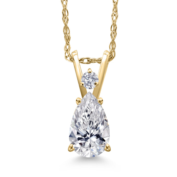 0.70 Carat_Yellow Gold_Pendant in 14K Yellow Gold